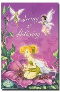 DISNEY FAIRIES POSTER Tinkerbell Seeing is Believing - Picture 1 of 1