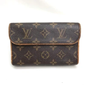 LOUIS VUITTON M51855 Monogram Pochette-Florentine Pochette Hip bag -Waist Pouch - Picture 1 of 11