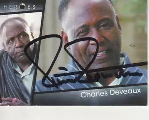 RICHARD ROUNDTREE 2010 FIRMADO RITTENHOUSE ""HÉROES"" #28 - CHARLES DEVEAUX - Imagen 1 de 1