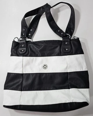 Angel Kiss Hobo Purse for Women Striped Lattice Cross Body Shoulder Purse Tote - Image 1 of 4