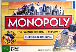 Monopoly Electronic Banking US Cities Edition Hasbro 2009 - New & Sealed - Picture 1 of 3