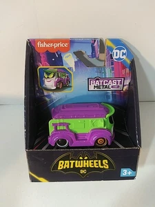 DC Batwheels Prank The Joker 1:55 Batcast Metall Fahrzeug Fisher-Price - Bild 1 von 4