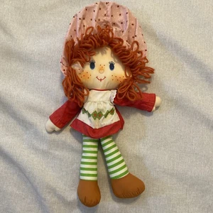 Vintage 1980’s Kenner Strawberry Shortcake Rag Doll 16” Plush Doll yarn hair - Picture 1 of 8