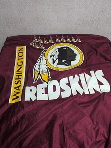 Vintage Washington Redskins Shower Curtain Drape w/Helmet Hooks | Great Shape! - Picture 1 of 10