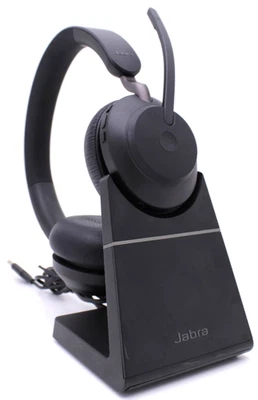 Jabra Evolve2 65 Stereo Wireless Headset w/ Charging Stand Dock - Image 1 of 4