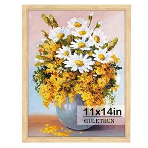 11x14 Picture Frame, Natural Wood Poster Frame, Home Decor Natural Gallery Fr... - Picture 1 of 7