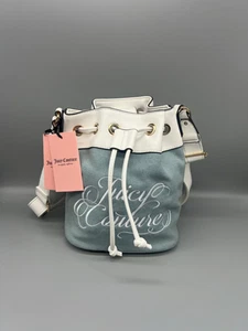 NWT Juicy Couture Beach Denim Crossbody Bucket Bag - Picture 1 of 9