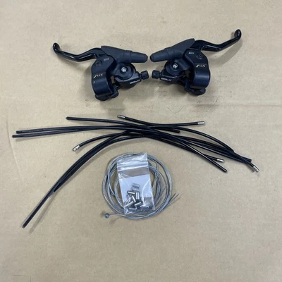 Vintage Shimano Deore XT ST-M091 STI Shifters Brake Levers Combo Set 3 x 7 Speed - Image 1 of 4