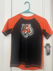 Cincinnati Bengals NFL Youth Short Sleeve T-Shirt Size Small/8 UPF 50+ Quick Dry - Picture 1 of 4