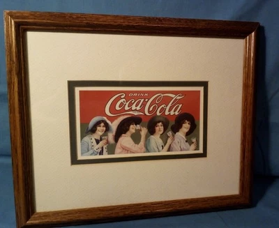 Coca-Cola Framed Art Print: Professionally Mounted, Matted & Framed (9 X 11 in) - Image 1 of 4