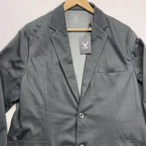 Neu Nicoby Manhattan Struktur Strick Blazer Jacke Herren XL Off Black Sport Mantel - Bild 1 von 18