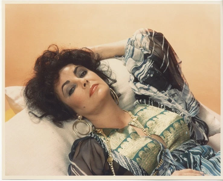 Foto vintage de 8x10 de Elizabeth Taylor de los años 60 de transparencia Foto 1 de 1