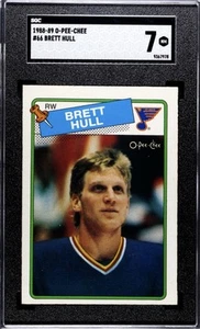 1988-89 O-PEE-CHEE OPC BRETT HULL RC SGC 7 - Bild 1 von 2