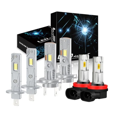 For Renault Duster 2013-2016 White LED Healdight High Low Beam Fog Light Bulbs - Image 1 of 4