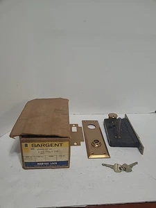 Vintage Sargent Mortise 2 Push Buttons Lock - Picture 1 of 9