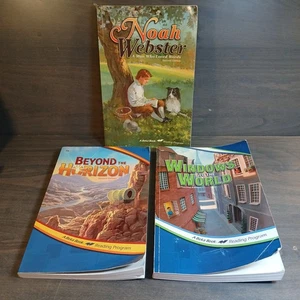 3 A Beka 5th Grade Readers Windows 2 The World, Noah Webster, Beyond The Horizon - Picture 1 of 6