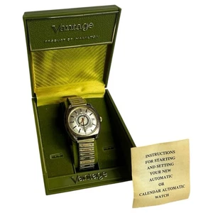 Reloj Hombre Vintage Años 70 VANTAGE Retro "INGENIERO" Automático Con Caja - Imagen 1 de 15