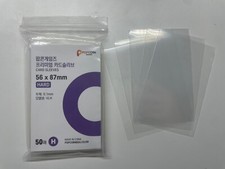 Popcorn Games Premium Photocard Sleeves - Trading Card 50pcs (56×87mm, Hard)