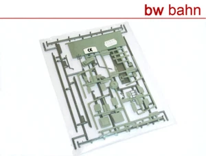 Kibri H0 Bausatz 4100-27 Dachzubehör Vordach Treppe Geländer oliv/grün Neu - Bild 1 von 3