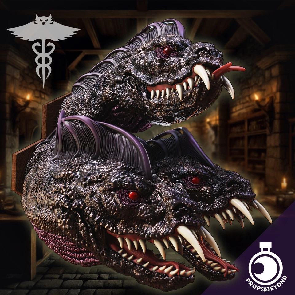Heads of the Hydra - Monster Trophy | Impreso en 3D | Props&Beyond Foto 1 de 1