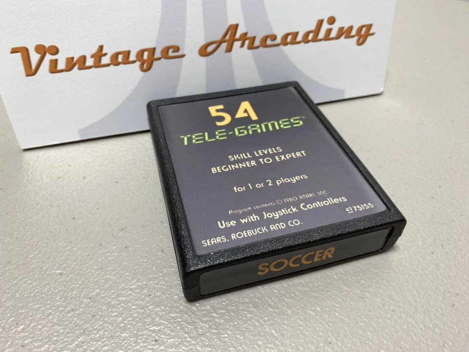 Soccer (Atari 2600) Game Cartridge Tele-Games Sears HTF Tested - Image 1 of 1