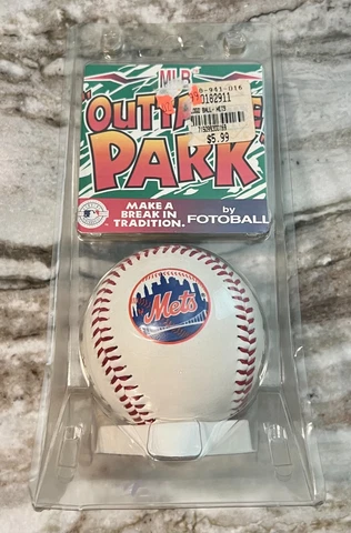 MLB New York Mets Outta The Park Souvenir Baseball by Fotoball - New Cover