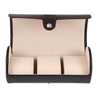 Portable 3-Slot Vintage Watch Display Box for Men and Women