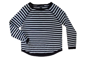 French Connection Women Black/White Striped Sweater Long Sleeve NWT size Small - Picture 1 of 3