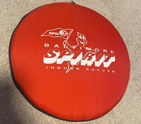 Baltimore Spirit Indoor Soccer NPSL - Seat Cushion / Duffle Bag - Rare! Cover