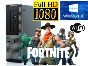 Gaming PC Desktop Computer DELL i5 16GB RAM 512GB SSD HD7570 Win10 WIFI - Picture 1 of 8