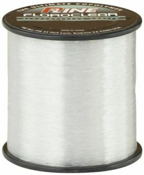 P-Line Floroclear Fluorocarbon Coated Copolymer Fishing Line Clear 12lb 600yd