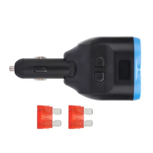 Dual USB Car LCD Cigarette Lighter Socket 12V / 24V Charger Power Adapter - Picture 1 of 8