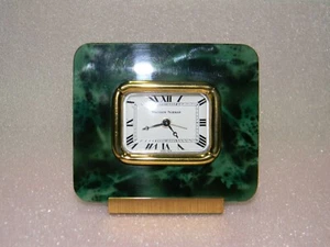 Reloj despertador Matthew Norman vintage de latón hecho en Suiza funcionando muy raro - Imagen 1 de 12