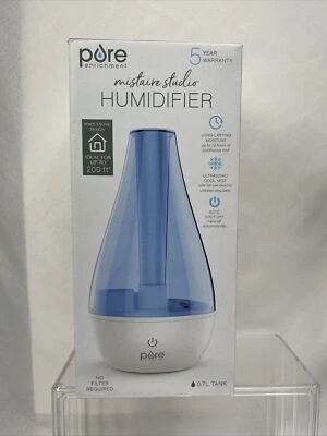 Pure Mistaire Studio Ultrasonic Cool Mist Humidifier Auto On/off 200 Square Feet - Image 1 of 4