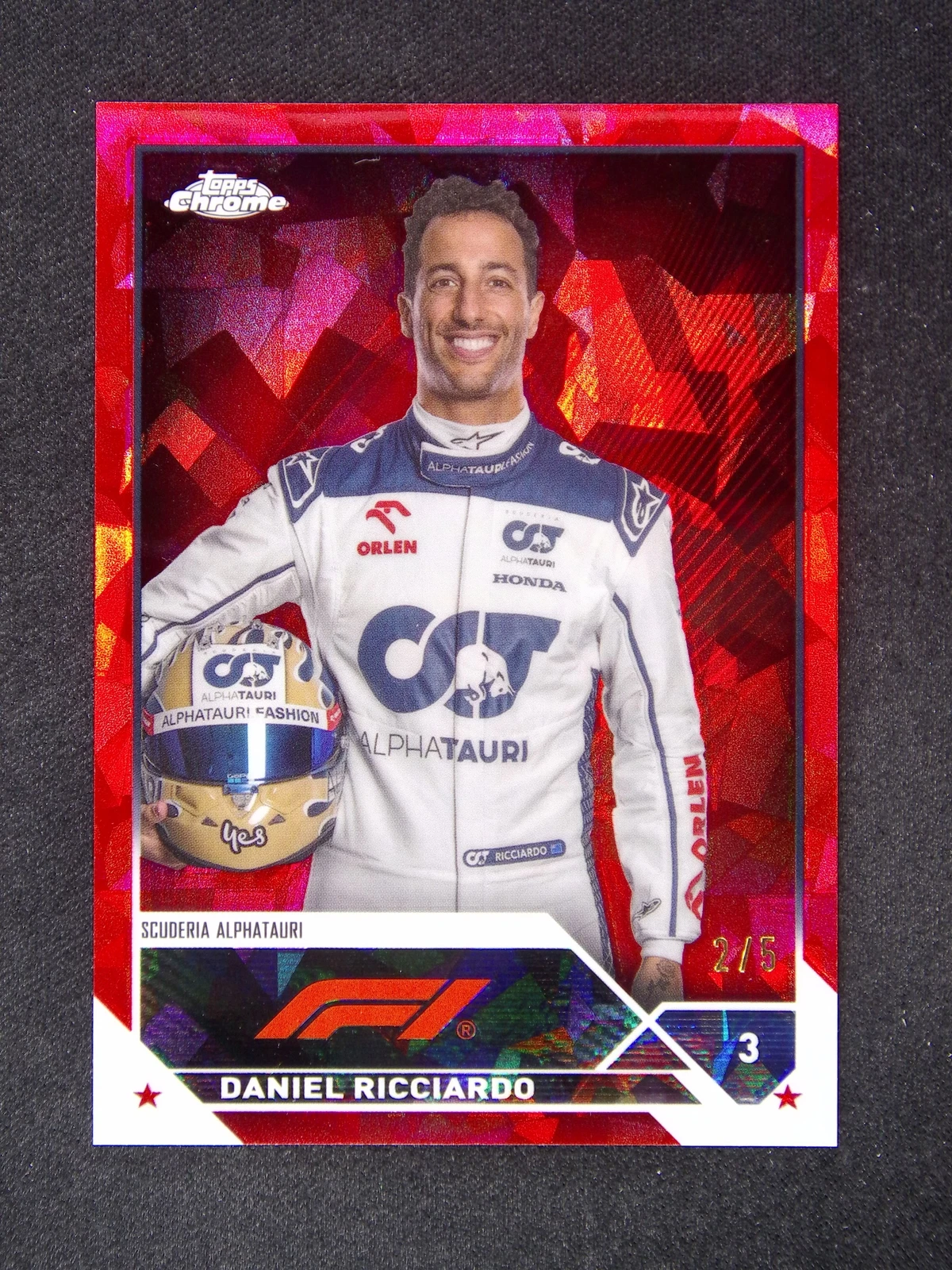 2023 Topps Chrome Formula 1 F1 Sapphire Daniel Ricciardo #69 Portrait Red 🔴 2/5