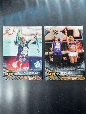 Bayley, Carmella 2017 WWE Topps Women's Division NXT Matches. 2 CARDS NXT - Image 1 of 4
