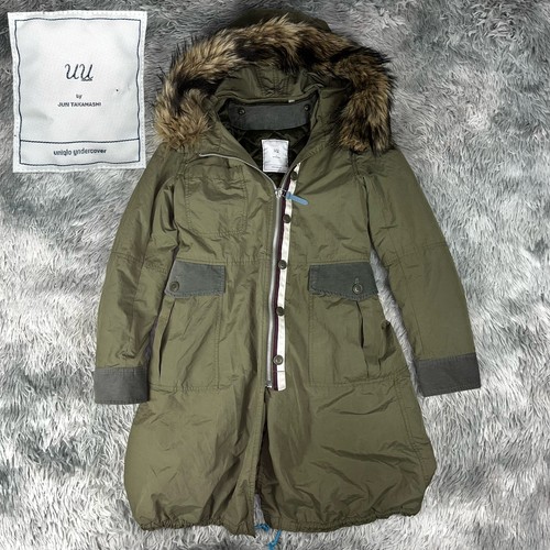 UNDERCOVER Jun Takahashi SOTTOCOPERTA x Uniqlo Parka Utility Donna Oliva Militare Coda di Pesce