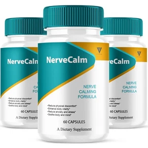 (3 Pack) Nerve Calm Advanced Formula, NerveCalm Max Strength (180 Capsules) - Picture 1 of 9