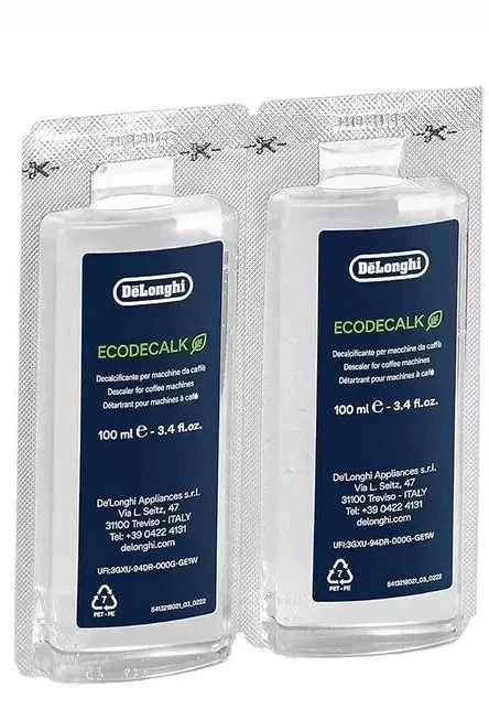 2x De'Longhi EcoDecalk Mini 100ml Descaler for Coffee Machines - (Pack of 2) - Image 1 of 1