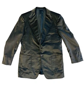 New PRADA Milano Velvet Blazer Dark Gray Men's Size 44R Sport Coat Jacket UGA418 - Picture 1 of 19