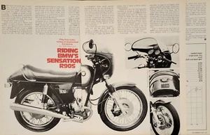 1974 BMW R90S 4p Motorcycle Test Print Article - Picture 1 of 1