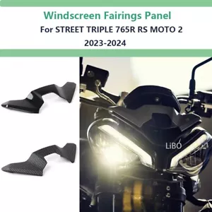 2023 2024 For TRIUMPH STREET TRIPLE 765R RS MOTO 2 MINI FLY SCREEN DEFLECTOR - Bild 1 von 13