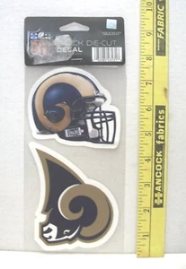 WINCRAFT SPORTS ST SAINT LOUIS RAMS 2 PACK DECAL PACKAGE FOOTBALL NFL - Picture 1 of 2