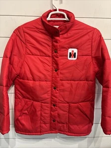 Giacca da lavoro vintage International Harvestor Puffy Puffer Trucker Farm uomo media - Foto 1 di 5
