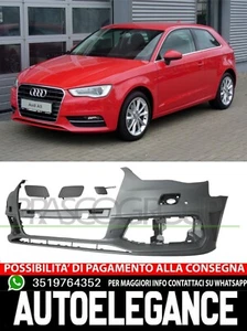 Stoßstange PRASCO Vorne für Audi A3 Mit Grundierung Haken-Abdeckung Löcher - Bild 1 von 2
