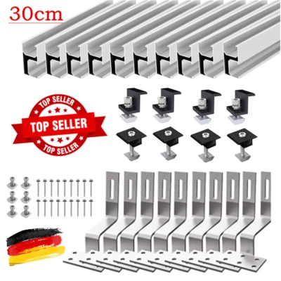 MARKENLOS Photovoltaik Solarpanel Halterung 2X Montage Set Ziegeldach Befestigungssystem