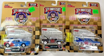 Лот из 3 NASCAR 50th Anniversary Limited Edition /19998 литых 1953 1958 1960 - Изображение 1 из 4