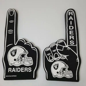 NFL Las Vegas Raiders Foam Finger #1 Fan - 18" Great for Game Day both printed - Picture 1 of 1