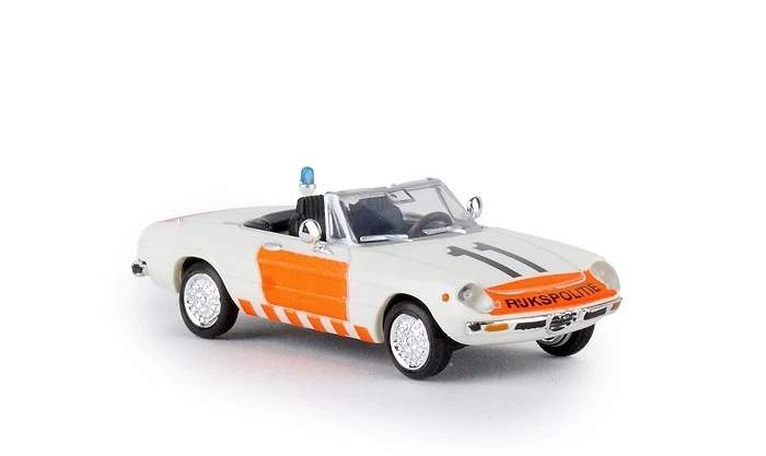 Brekina 29603 - 1/87 Alfa Romeo Spider 2000 - Rijkspolitie 11 - Nuovo - Immagine 1 di 1
