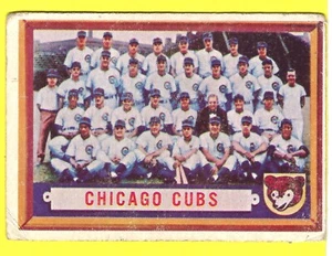 1957 TOPPS #183 CHICAGO CUBS TEAM PICTURE - Picture 1 of 2